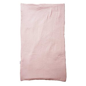 Couverture nomade gaze de coton  rose