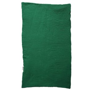 Couverture nomade gaze de coton verte