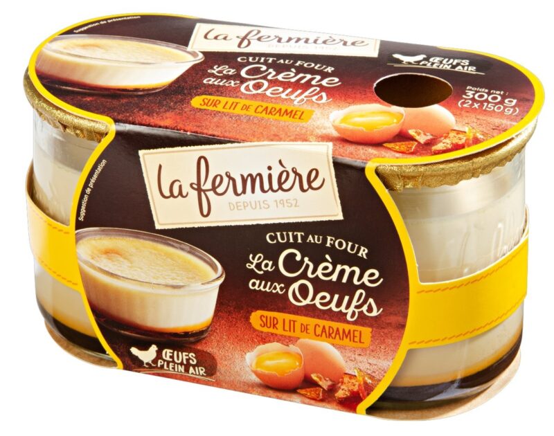 Crème aux Oeufs La Fermière 150g 2 X