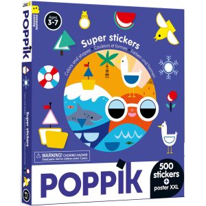 poster XXL + 500 stickers COULEURS ET FORMES (3 – 7 ANS)