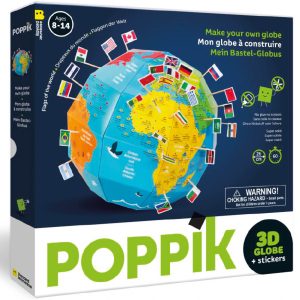 Globe à construire  DRAPEAUX (8-14 ans)