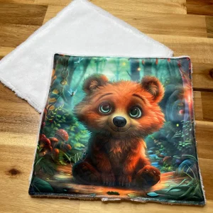 Coupon tissu carré – Ours