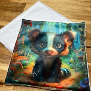 Coupon tissu carré – Blaireau