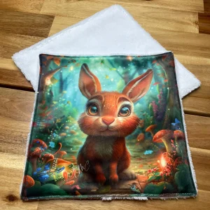 Coupon tissu carré – Lapin