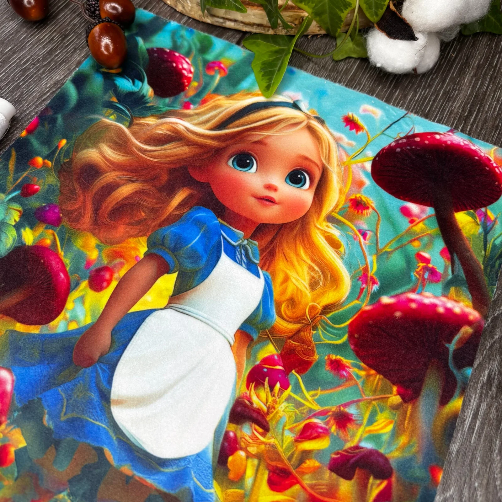 Coupon tissu carré – Alice – Image 2