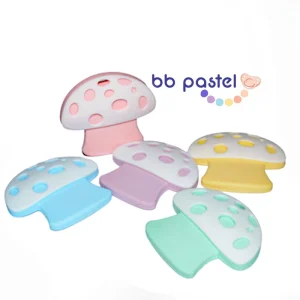 Jouet de dentition Champignon – Silicone apaisant pour bébé