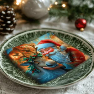 Serviette – Père Noël renne