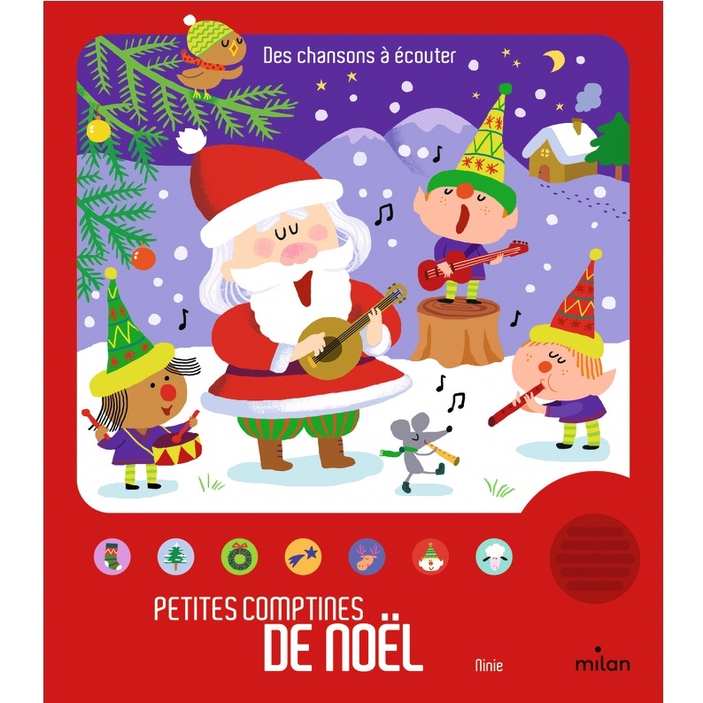 Livre sonore PETITES COMPTINES DE NOËL (dès 3 ans)