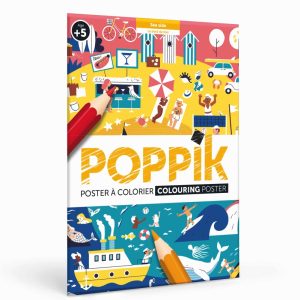  Poster à colorier  Bord de mer (dès 5 ans)