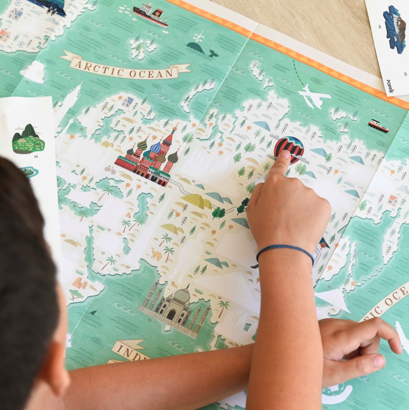 Poster pédagogique + 71 stickers MONUMENTS DU MONDE (7-12 ans) – Image 3