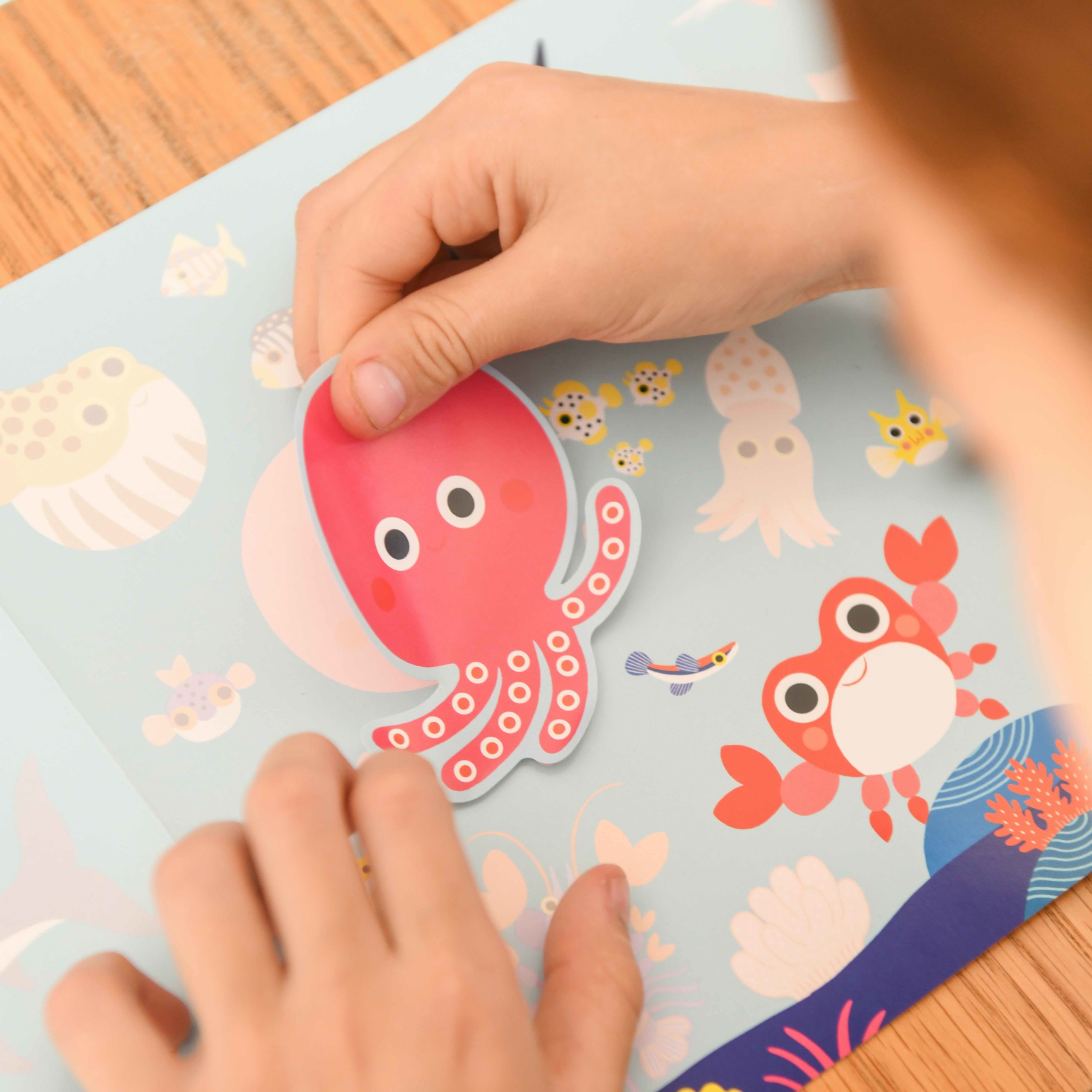 3 posters + 90 stickers ANIMAUX SAUVAGES (4 +) – Image 3