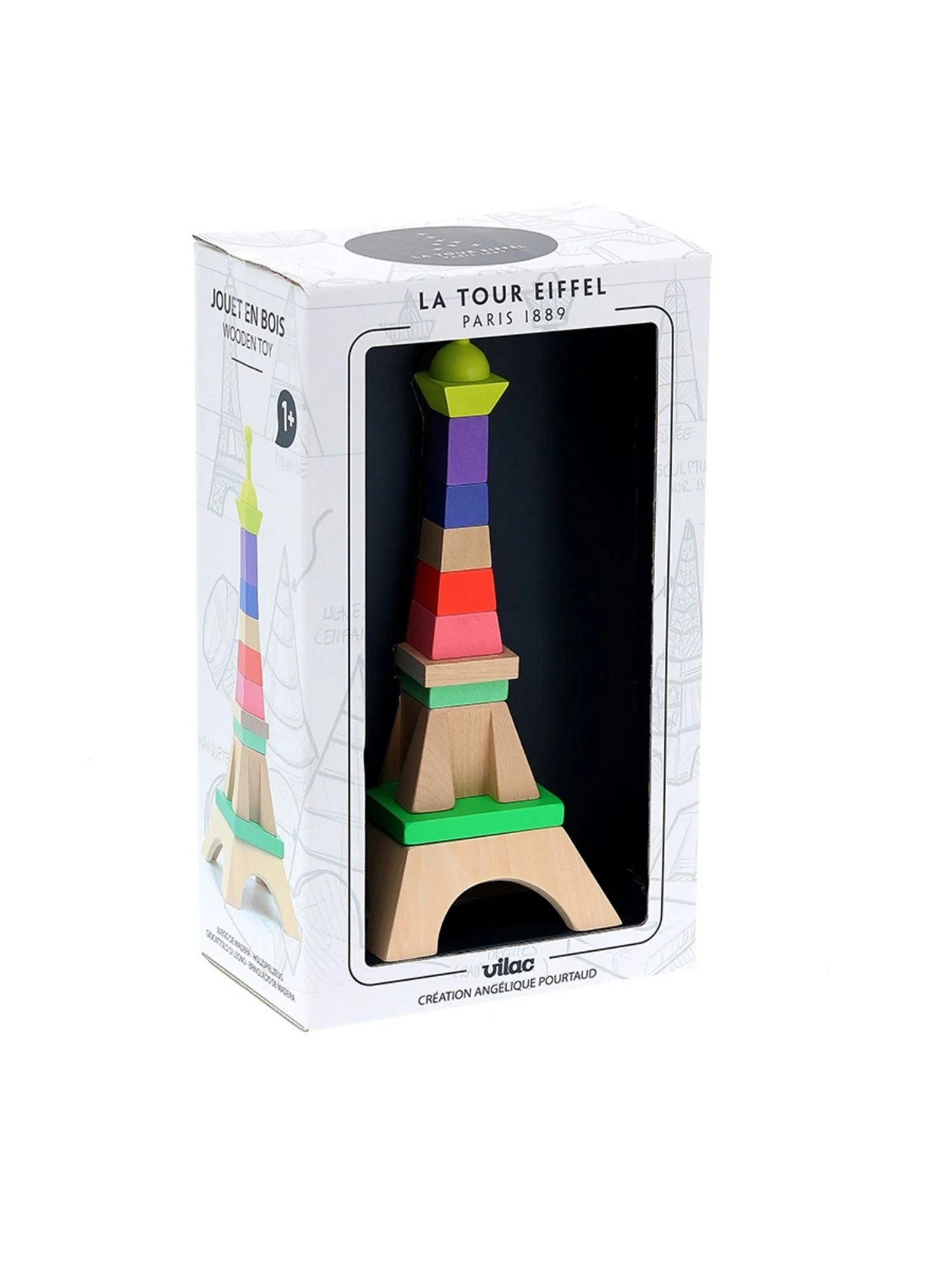 TOUR EIFFEL EMPILABLE EN BOIS VILAC – Image 5