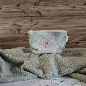 Trousse Valentine Velours « Œil » – Taille S