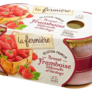 Yogourt Brassé Frambois.La Fermière 2 X 125g