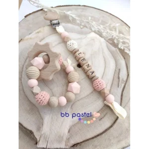 Coffret duo bois pêche crème